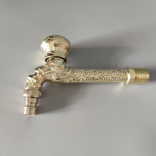 golden plating lengthen retro old style faucet tap